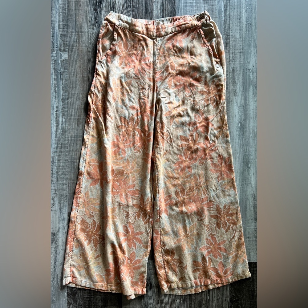 Roxy Women’s Midnight Journey Flared Beach Summer Pant Size Medium - Picture 5 of 8